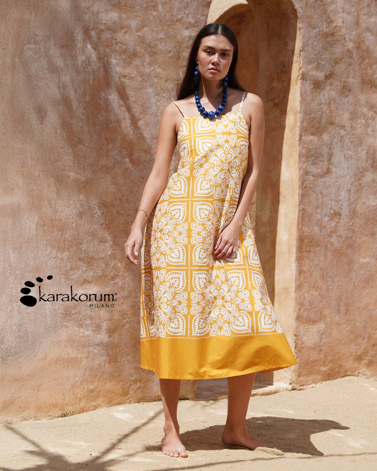Vestito in cotone Berenice Karakorum