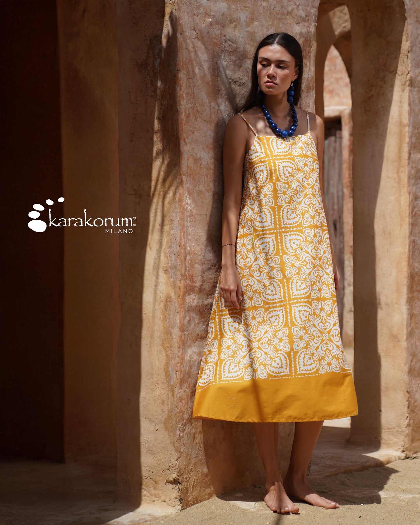 Vestito in cotone Berenice Karakorum